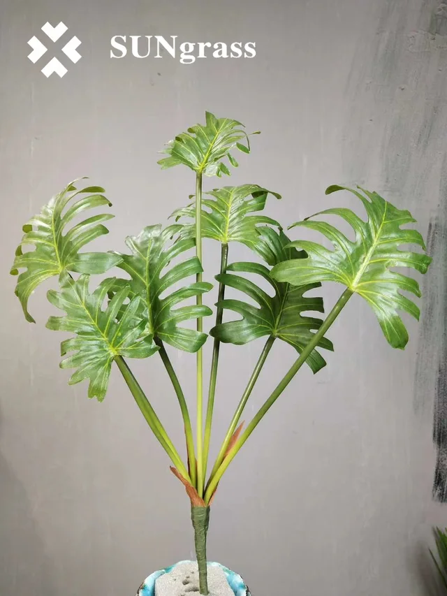 Green simulate plants for home decoration artificial leaf leaves