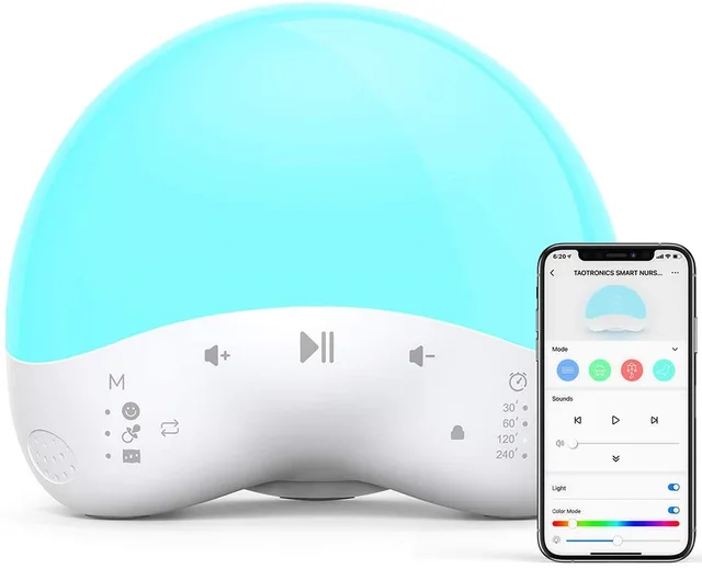 White Noise Machine Sound Machine with Night Light APP
