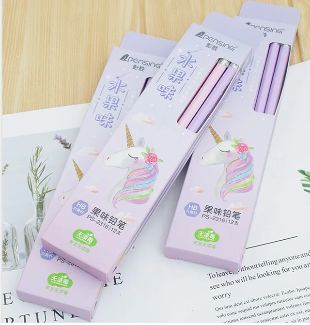 Woodfree HB pencil with Fruity smell