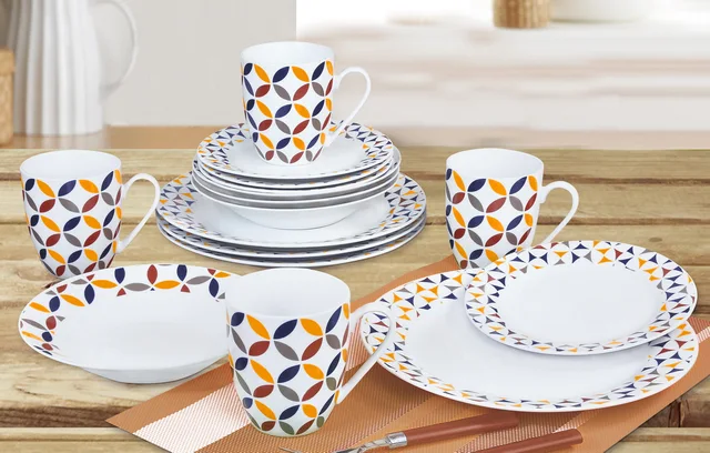 16PCS DINNER SET-Round Shape With 10.5"Dinner Plate
