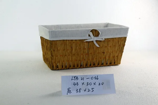 Rattan woven storage basket