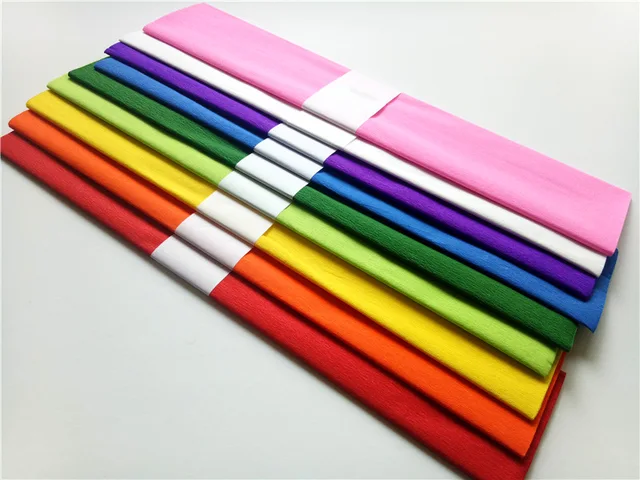 Color crepe paper
