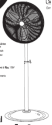 120V 30IN Oscillation Outdoor Pedestal Fan （Enclosed Motor）