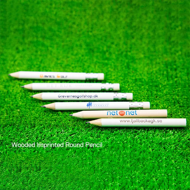 Wooded Imprinted Round Pencil