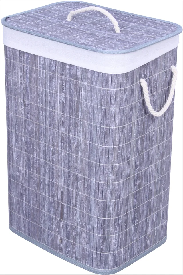Rectangular Bamboo Hamper, bamboo laundry basket