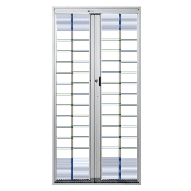 Mid-roll type non-bottom rail screen door system