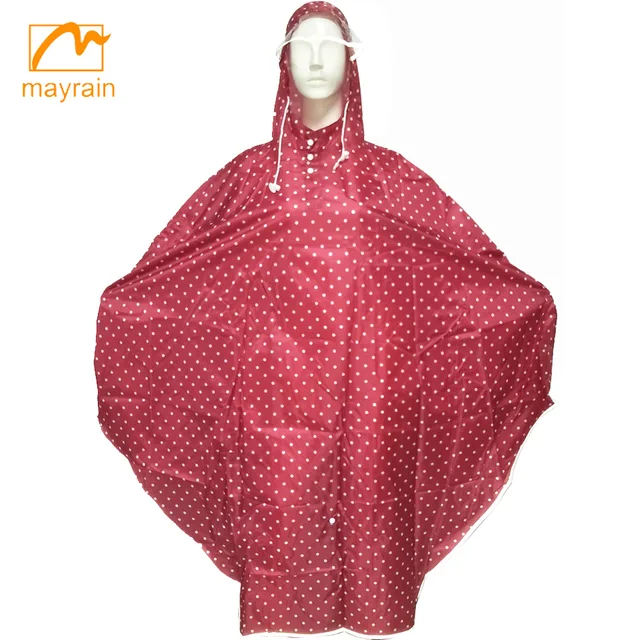 Polyester full printing rain poncho
