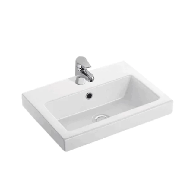 KF5344 Bathroom Square Countertop Basin, Furniture Basin, Vanity Basin