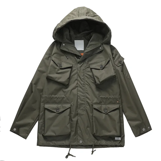 Man Parka Winter Unisex Oversize Big Hoodie Jackets With Contrast Lining