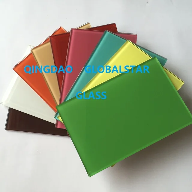 4/5/6mm white /black ultra clear painted glass