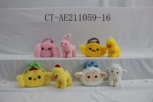 Plush animal and bag