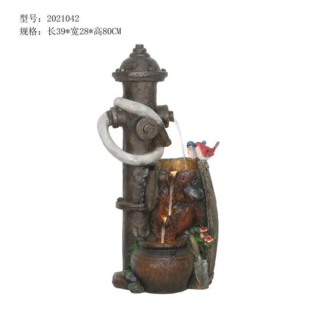 Classical antique polyresin slate fountain for garden decoration