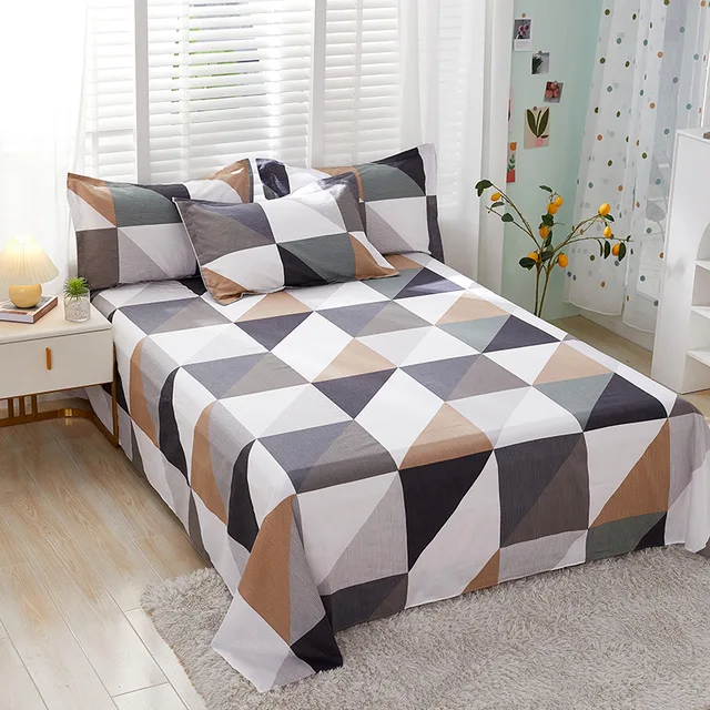 Flowers Digital Printed Bed Sheet Bedspread Bedding Set