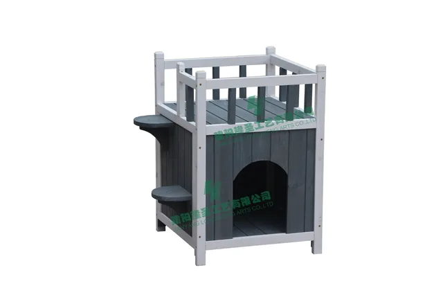 Wooden cat house
