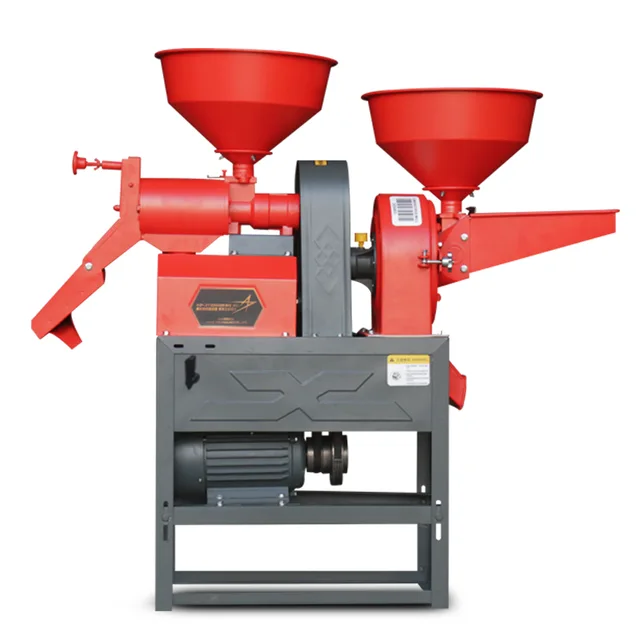 Combined rice mill machine