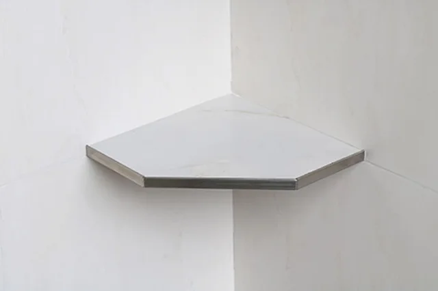 Stainless steel shower shelf
