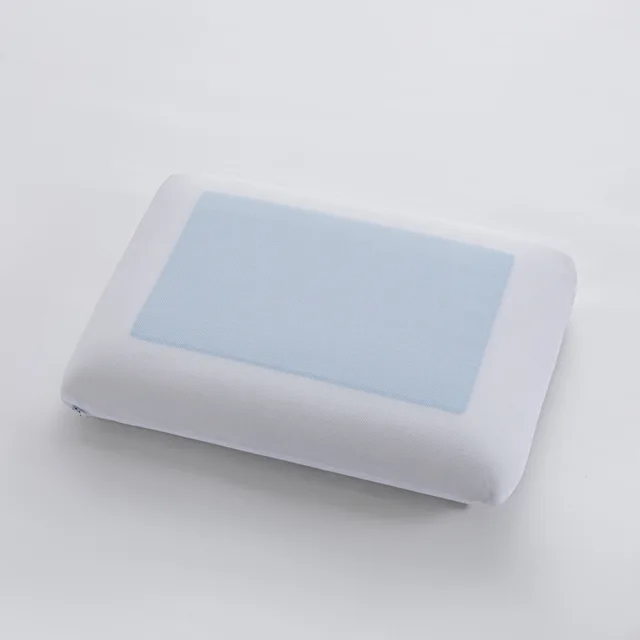 Blue check cool gel foam pillow A