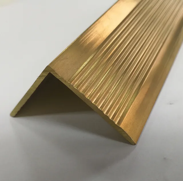 Brass tile trim