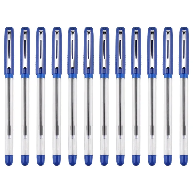 B30 oil based gel pen 0.7mm rubber grip metal clip black red blue ink student exam and office use