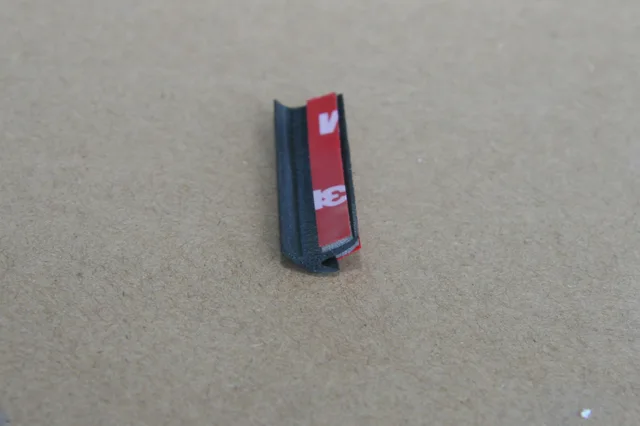 Rubber seal with self adhesive