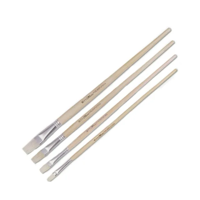 Artist painting brushes