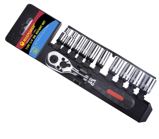 11 Pcs 1/4" Socket Wrench Set