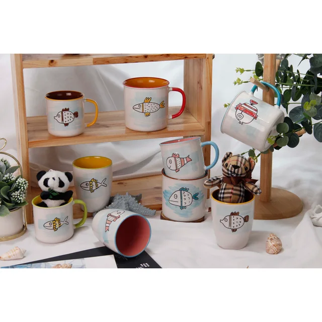 Colorful Cartoon Ceramic Coffee Cup