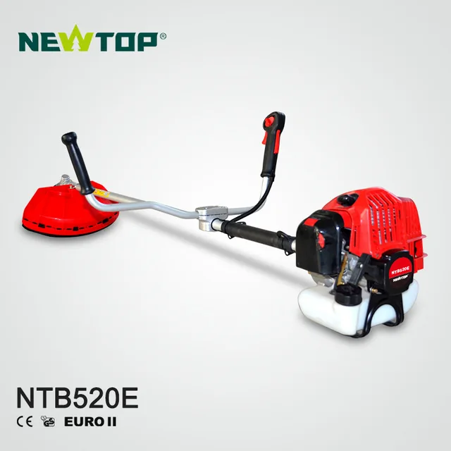2-stroke 52cc brush cutter with gasoline engine grass cutter garden tools