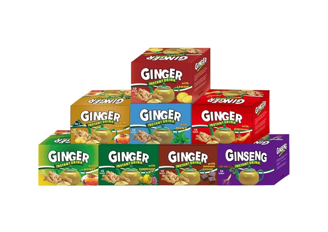 Instant honey ginger tea