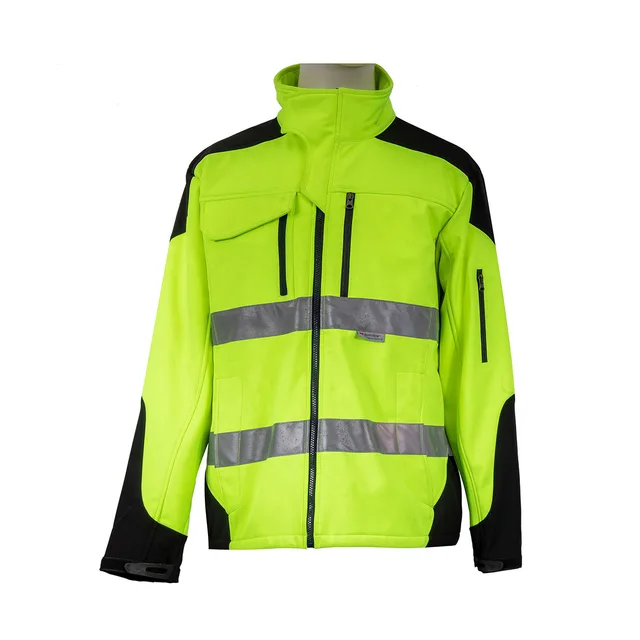 High visible and contrast softshell jacket for Men