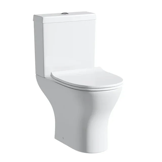 KZ6150 Two Piece Toilet, P trap, Rimless