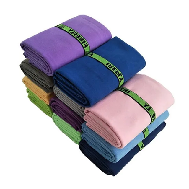 Multifunction printing Microfiber suede sport/ yoga / gym/travel /beach / bath mesh bag towel