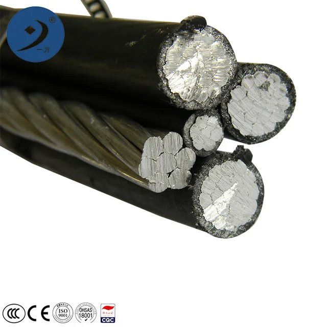 4+1 cores 0.6/1kV XLPE Insulation Aerial Bundle Cable