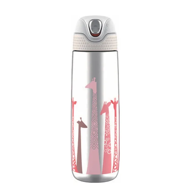 14oz thermal vacuum insulated stainless steel water bottle with silicone band