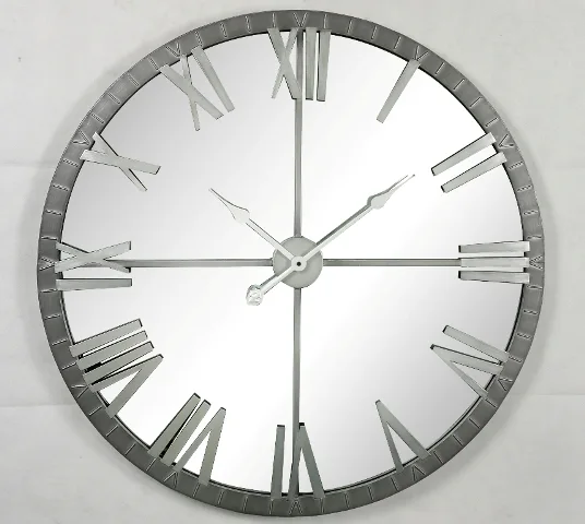 Wall clock with mirror