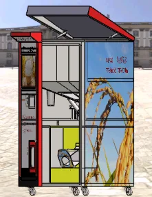 Vending machine body
