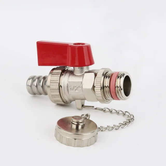 STA.1071 1/2" Inch ball valves with Union Cap Chain HPB57-3/CW617N BSP threaded brass forged ball valve