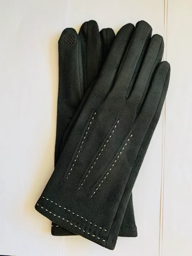 Suede gloves