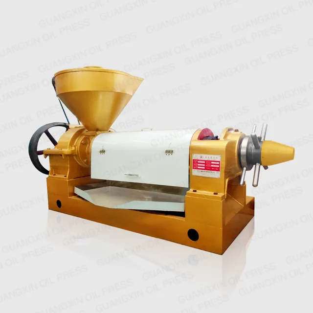 Screw oil press machine can work for sunflower seeds, soybean, sesame, peanut and rapeseeds