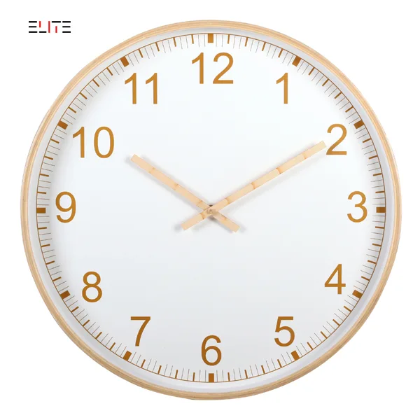 Plywood wall clock