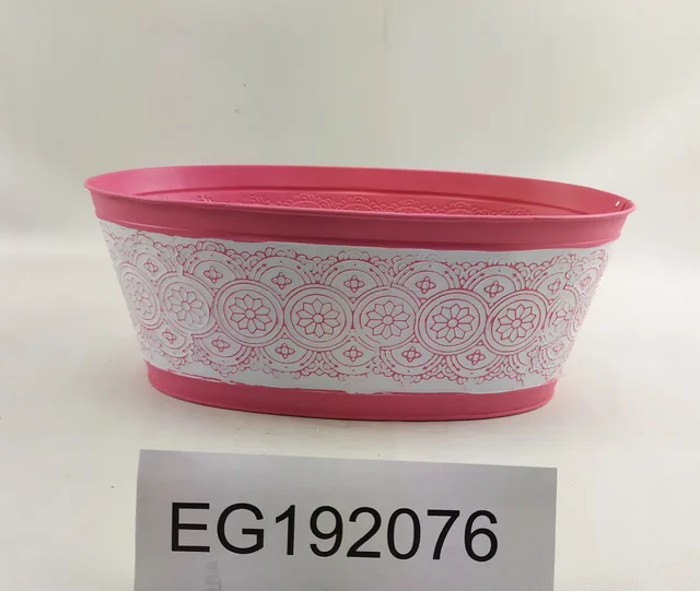 Galvanized Metal garden water bucket with handle