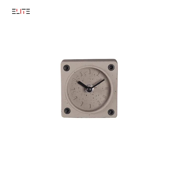 Polyresin table clock