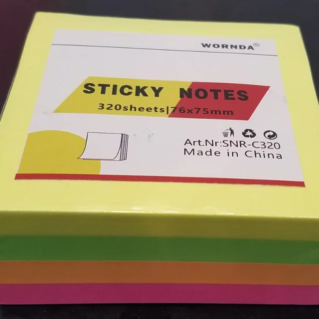 Sticky notes cube