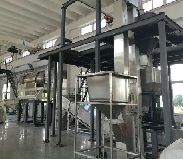 Post-blending detergent powder production line