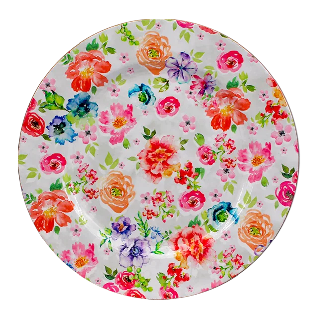 Plastic charger plate