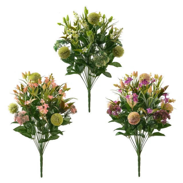 Plastic flower bush X 24 stems