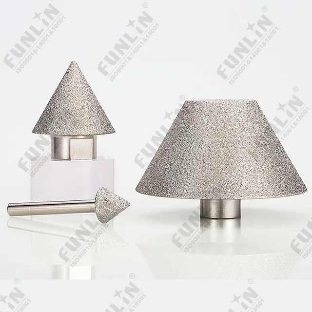 Vacuum brazed diamond chambering bit