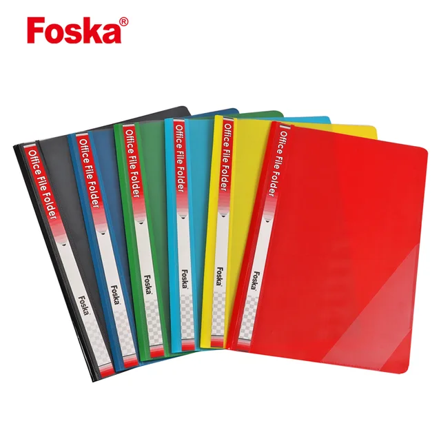 A4 FC Solid Color Plastic Office File Folder