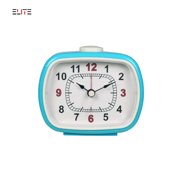 Plastic table BB alarm clock with silent movement