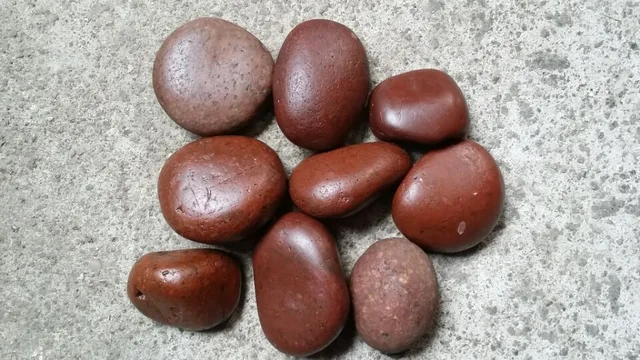 Red Polished Pebbles